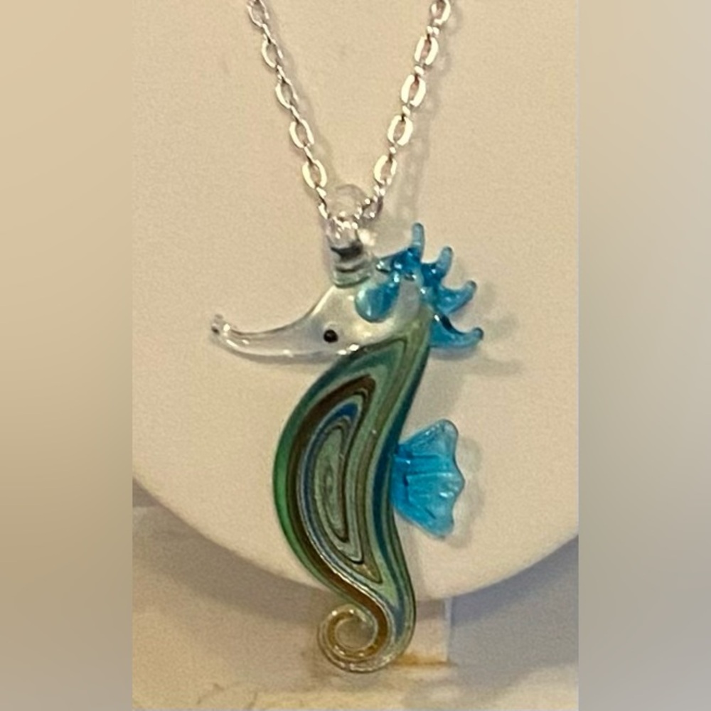 Murano style LAMPWORK glass pendant NEW